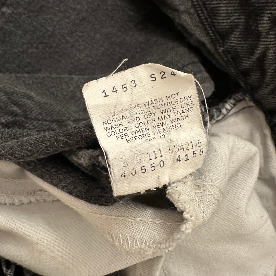 (31.5inch) 80s 리바이스 데님쇼츠 흑청반바지 상품이미지10