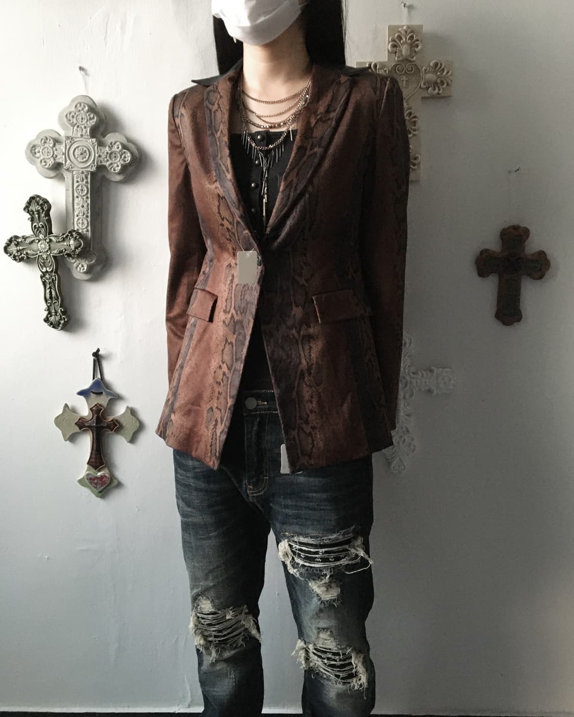 Python pattern jacket 상품이미지5