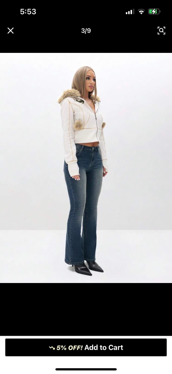 Babyphat fur hood zip up 상품이미지3