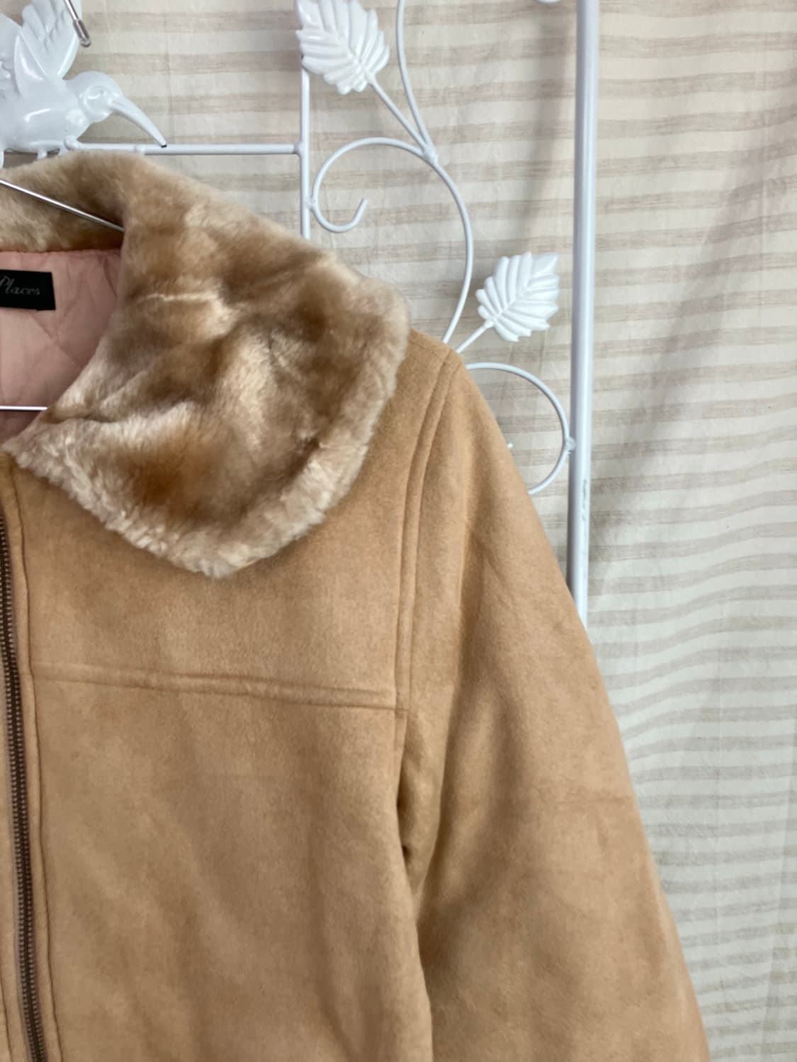 빈티지 브라운 집업 코트 y2k 스트릿 갸루 펑키 일본빈티지W-542 상품이미지3