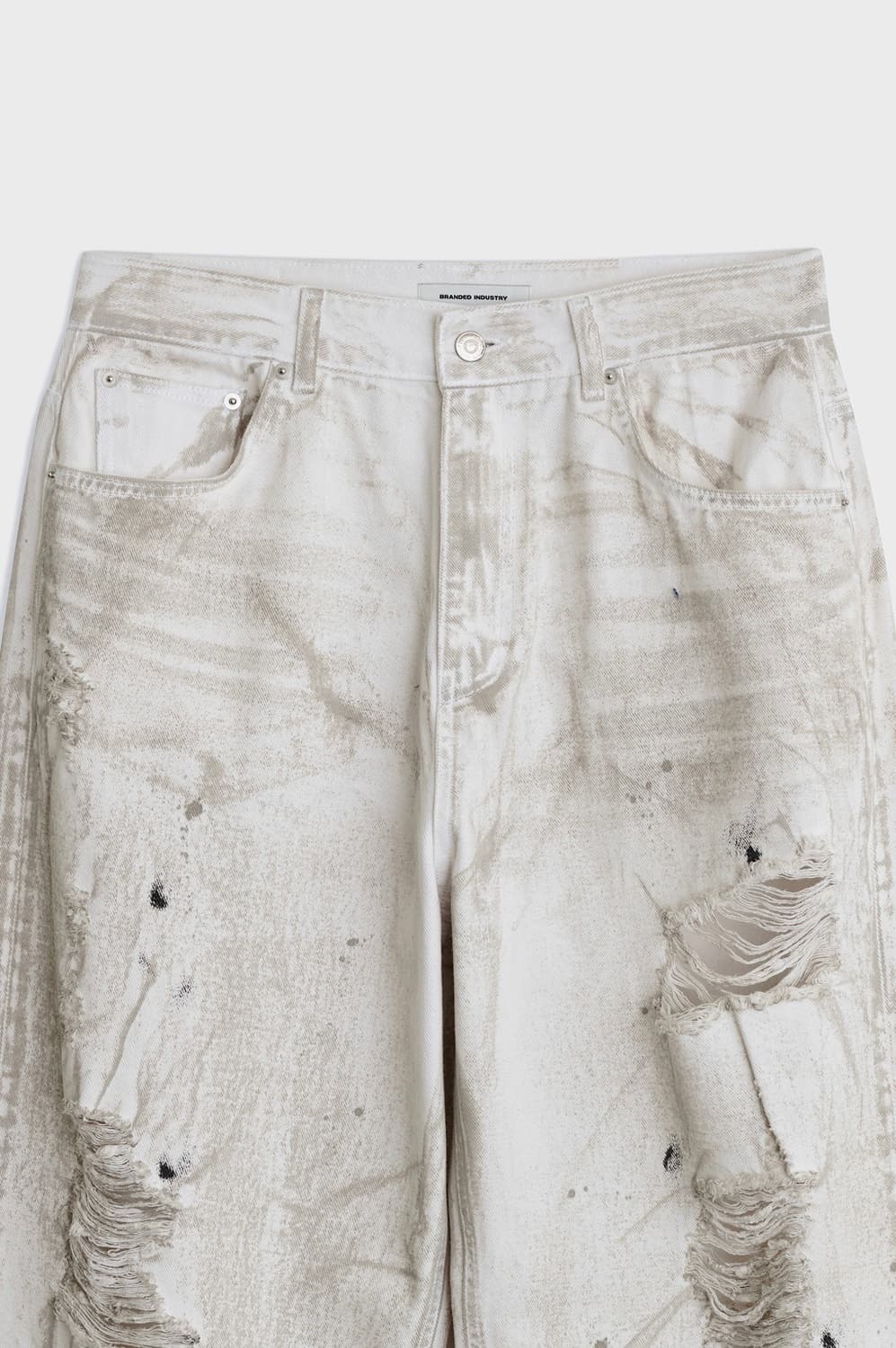 브랜디드 1707 DESTROYED DIRTY WHITE JEANS 상품이미지6