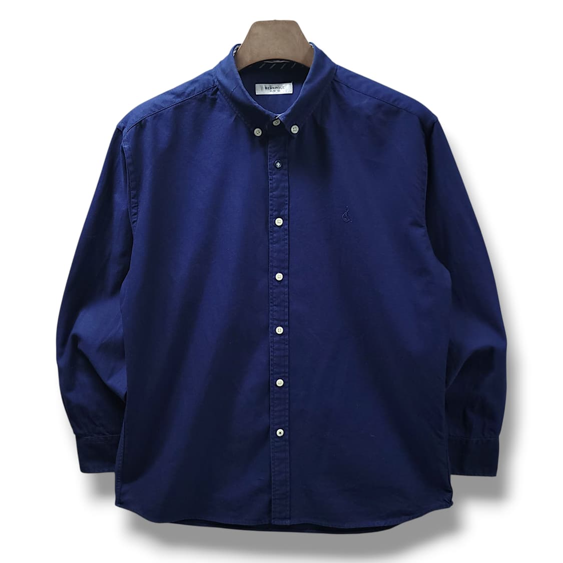 [110] 빈폴 네이비 슬림핏 코튼 긴팔셔츠 상품이미지1