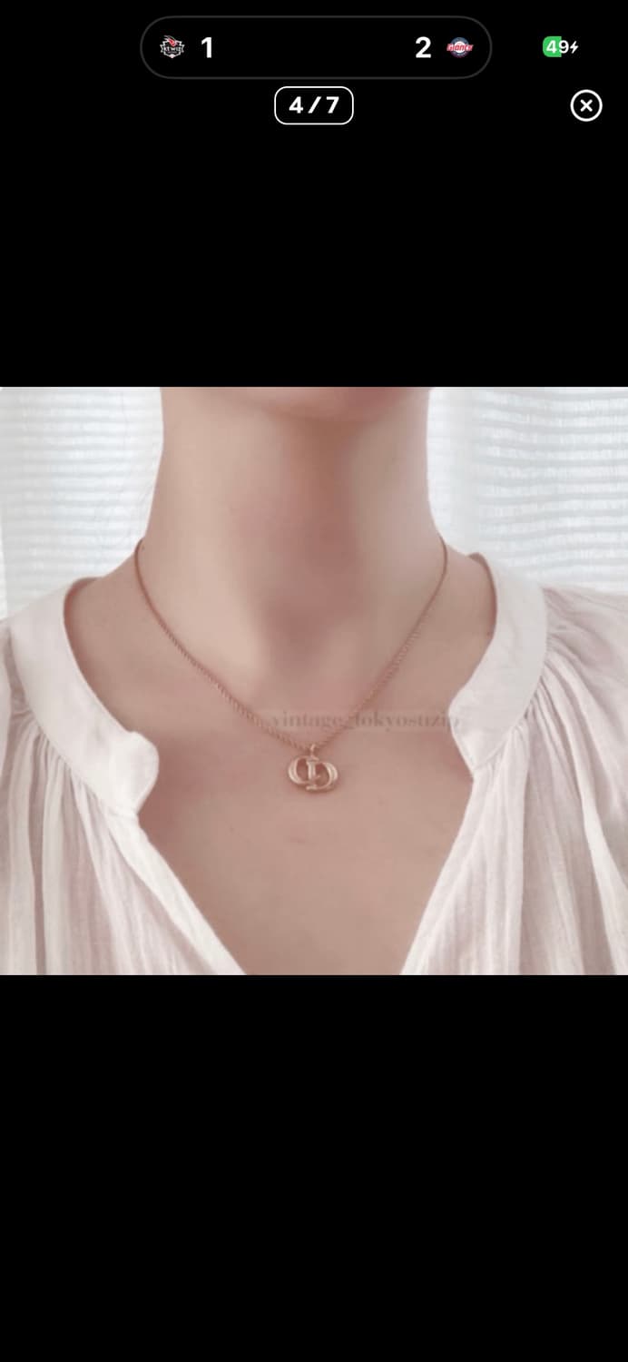 예리목걸이💎 크리스찬 디올 CD 로고 목걸이 결버전 상품이미지3