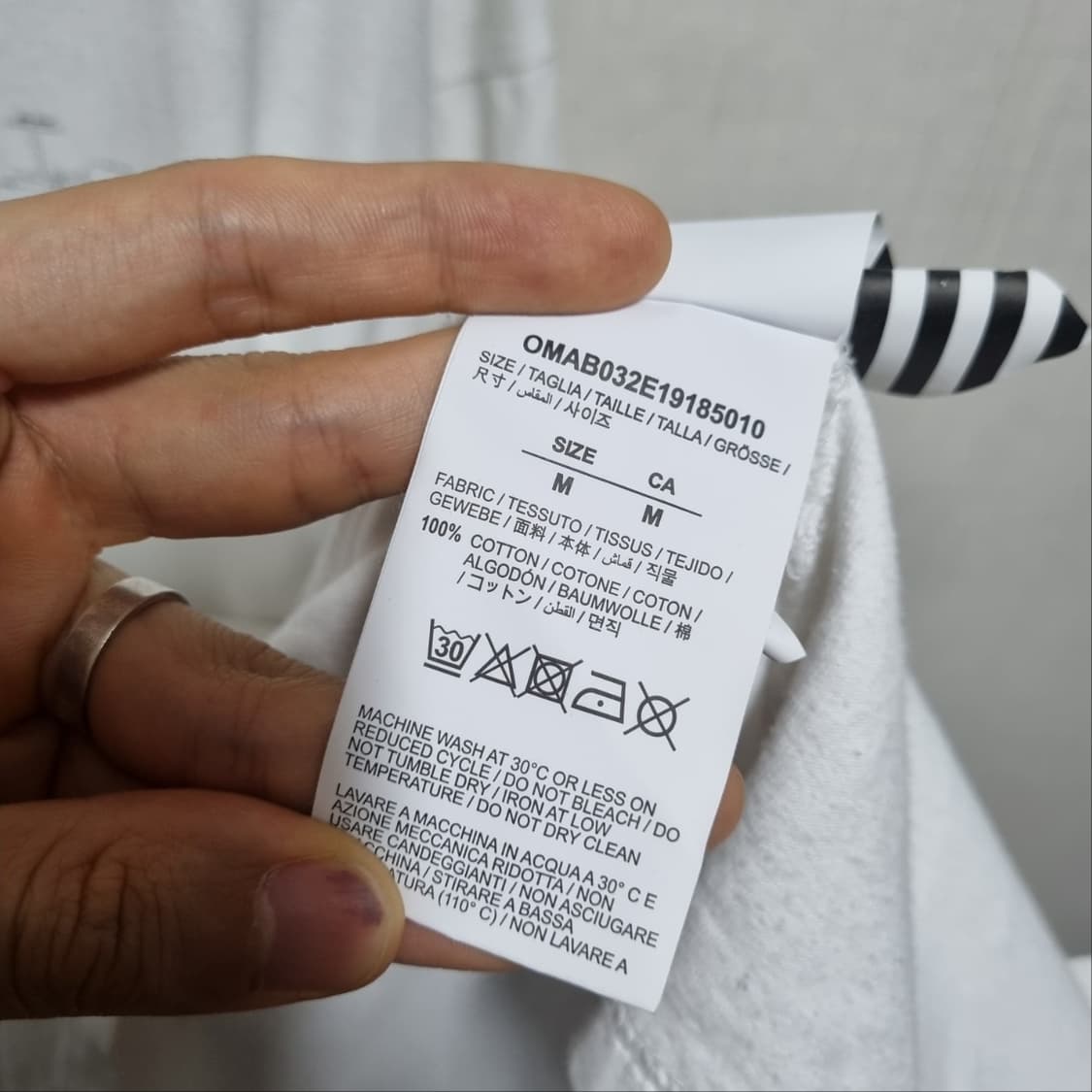 오프화이트 버질아블로 오버 슬라브 티 상품이미지6