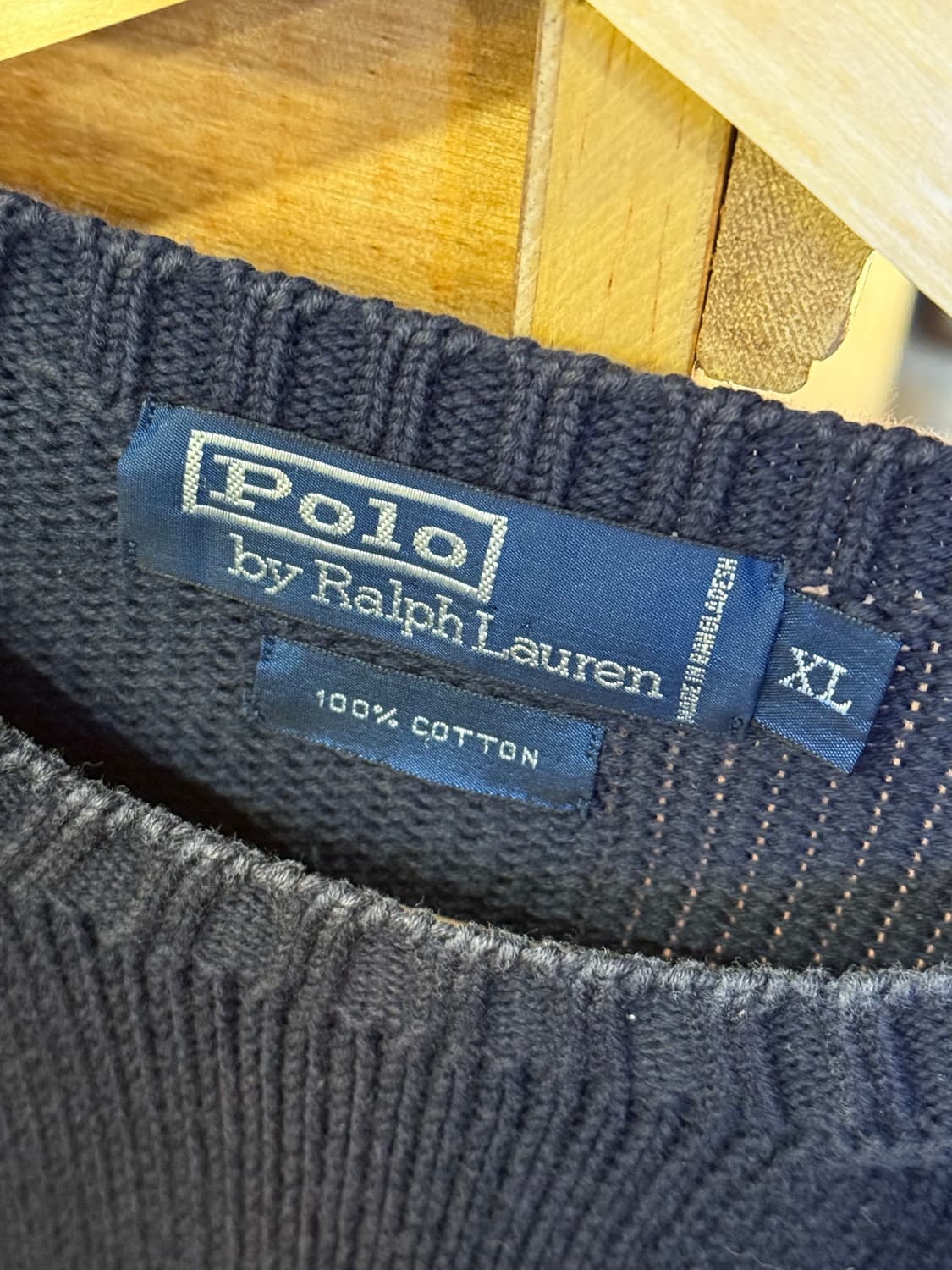 폴로 랄프로렌 스카이포니 블랙 라운드 니트 상품이미지2