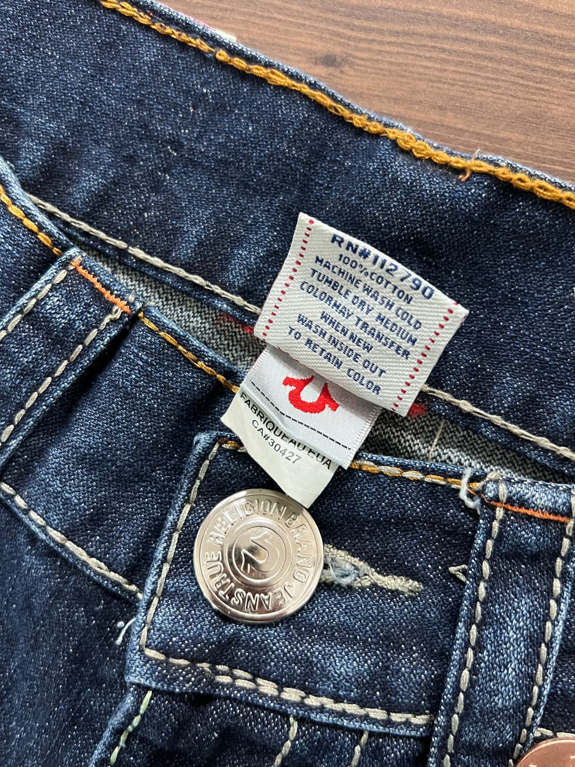 True Religion 트루릴리젼 빌리 슈퍼 T 부츠컷 나팔 데님 팬츠 상품이미지7