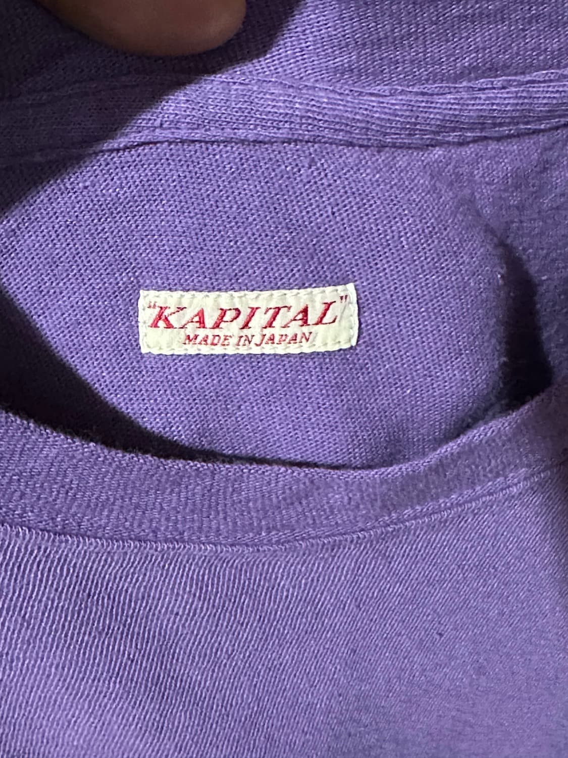 캐피탈 26SS  거즈 저지 크루 포켓 티셔츠 상품이미지4