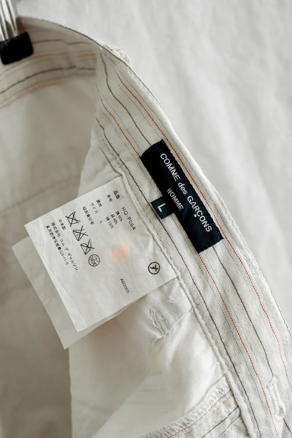 빈티지 00‘s 꼼데가르송 옴므 핀 스트라이프 팬츠 / L 상품이미지8