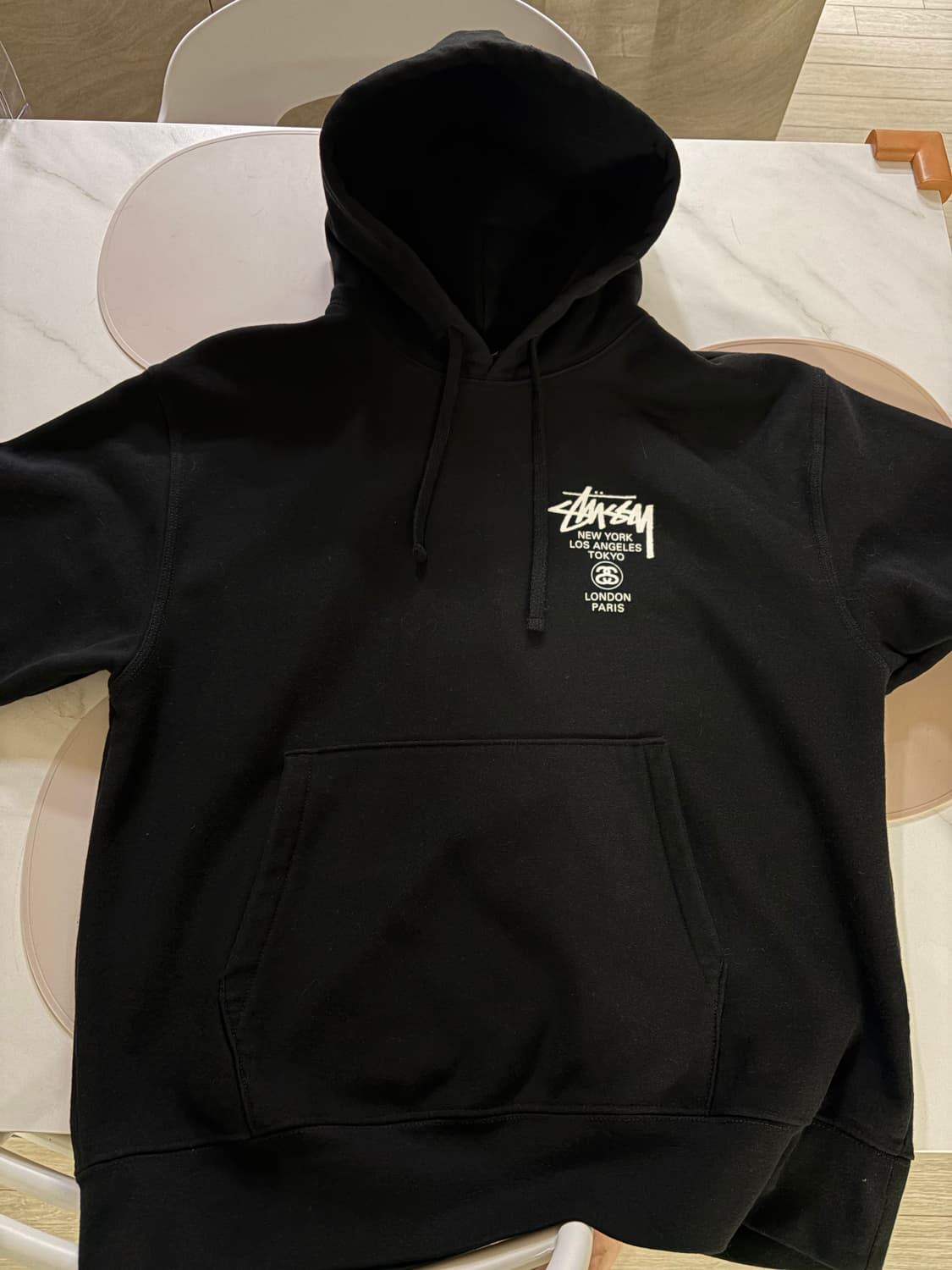 스투시 월드투어 후드티 블랙 사이즈M 상품이미지1