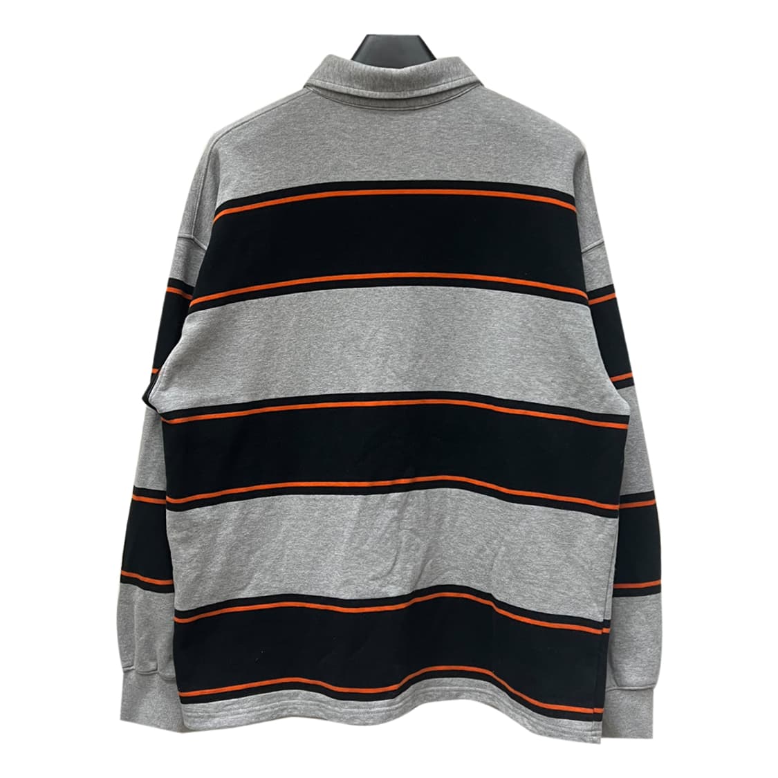 로맨틱크라운 오버핏 스트라이프 폴로 카라 맨투맨 L 상품이미지2