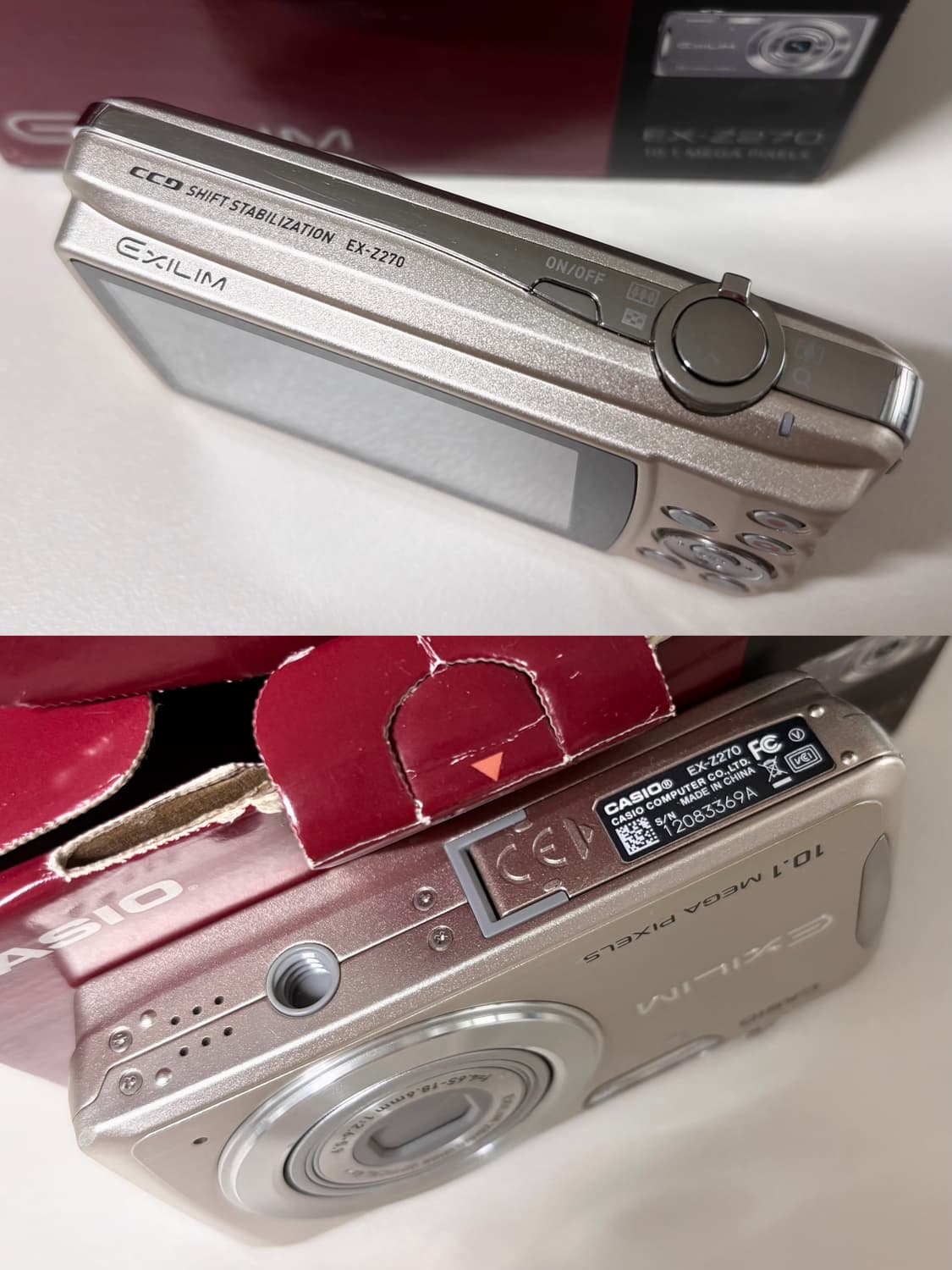 카시오 엑슬림 EX-Z270/CASIO 빈티지 디카📸 상품이미지4