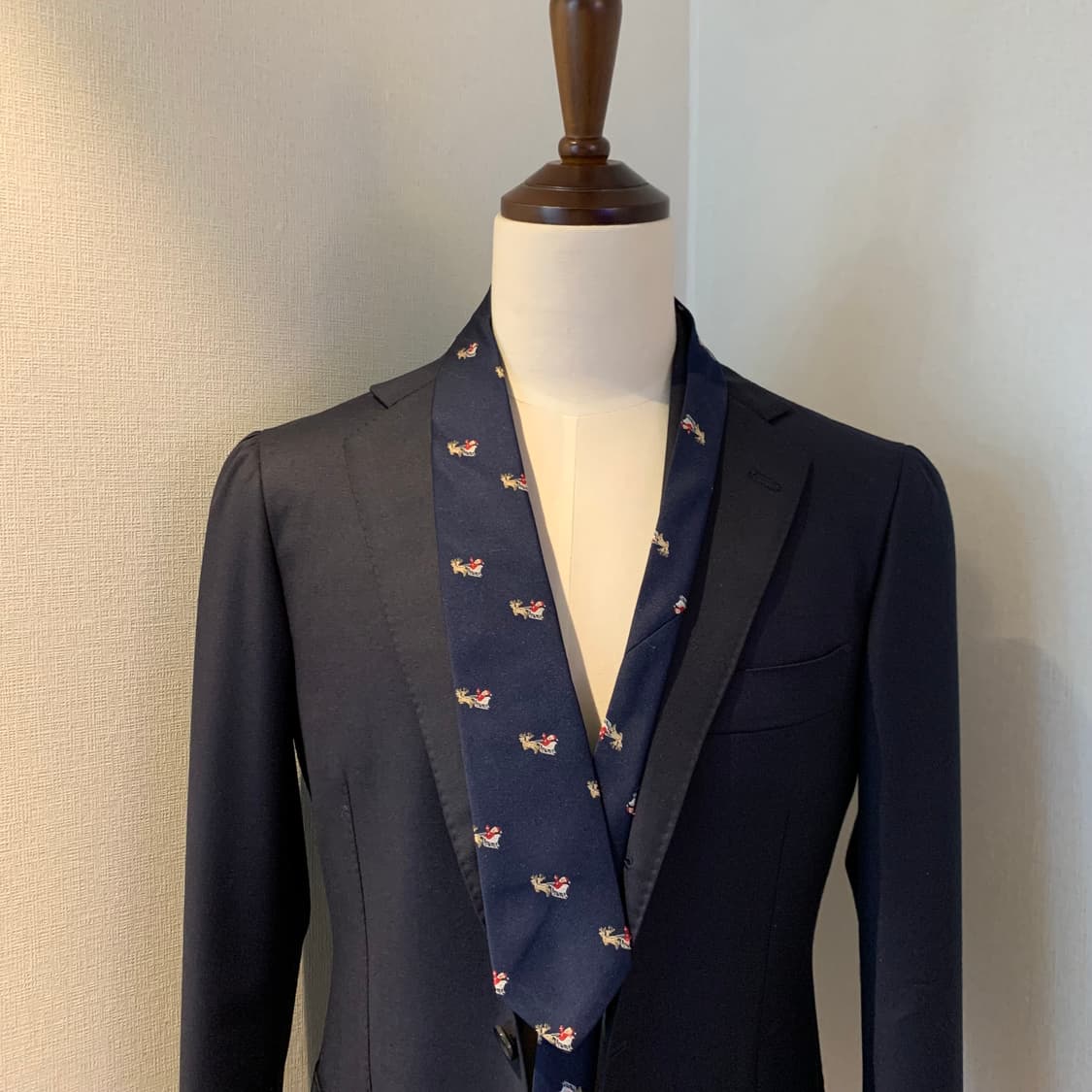 브룩스브라더스 100폴로 산타클로스 클래식 슬림넥타이 A+등급 7cm 상품이미지1