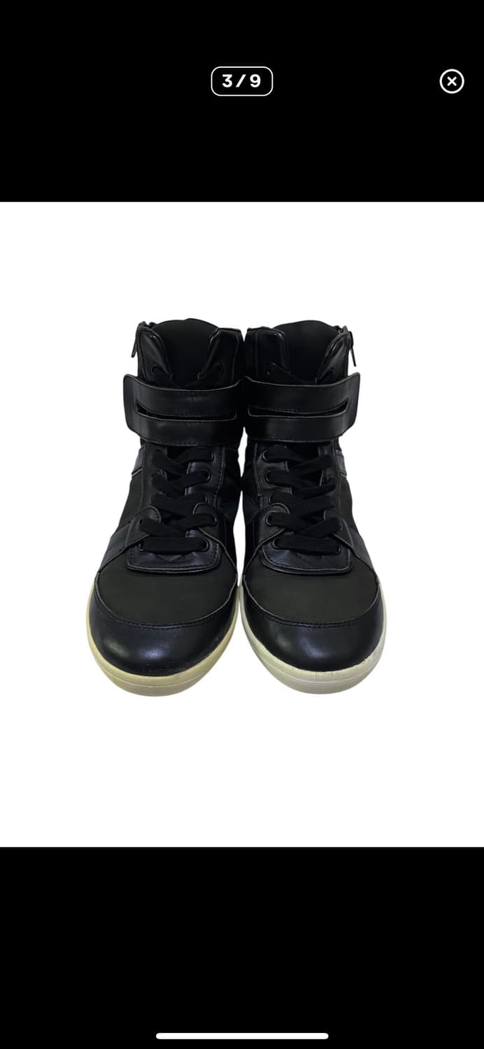 요지야마모토 와이즈 하이컷 레더 스니커즈 상품이미지3