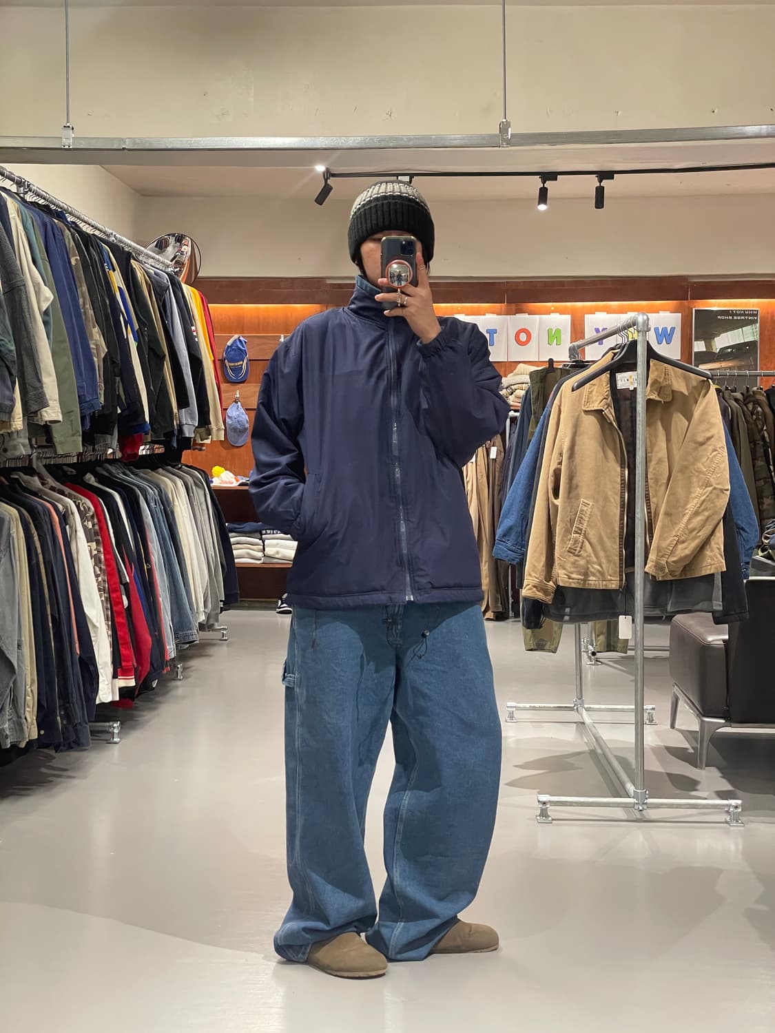 빈티지 양면 플리스 집업 상품이미지6