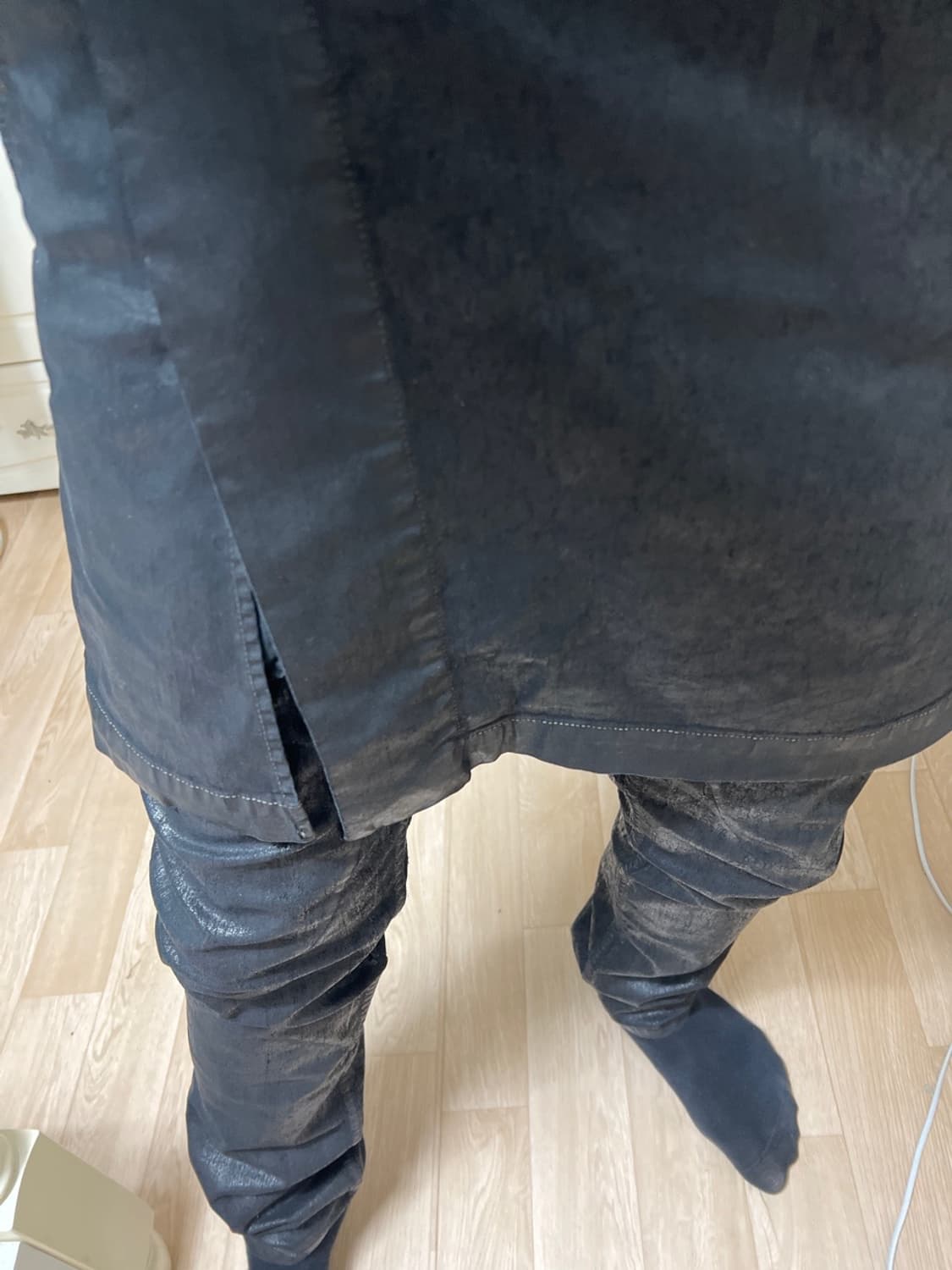 릭오웬스 킬트 코팅 팬츠 상품이미지6