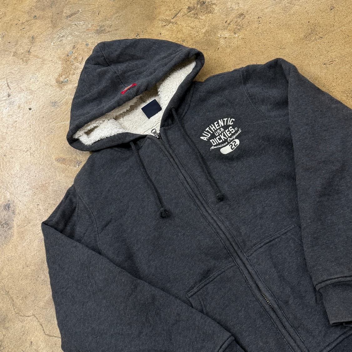 디키즈 그레이 양털 후드집업 상품이미지1