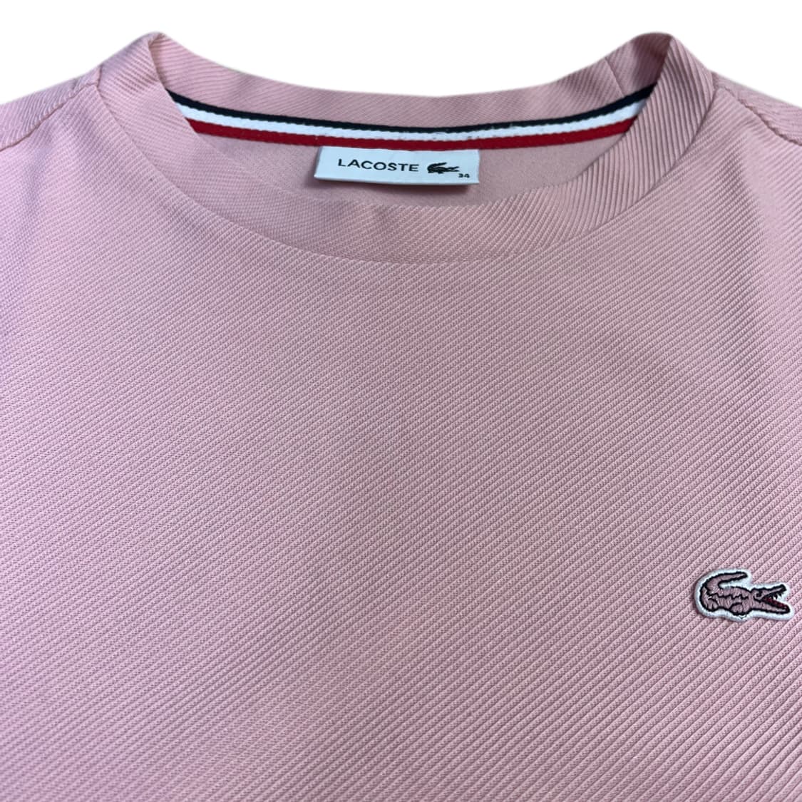 라코스테 연핑크 반팔티 34 상품이미지2