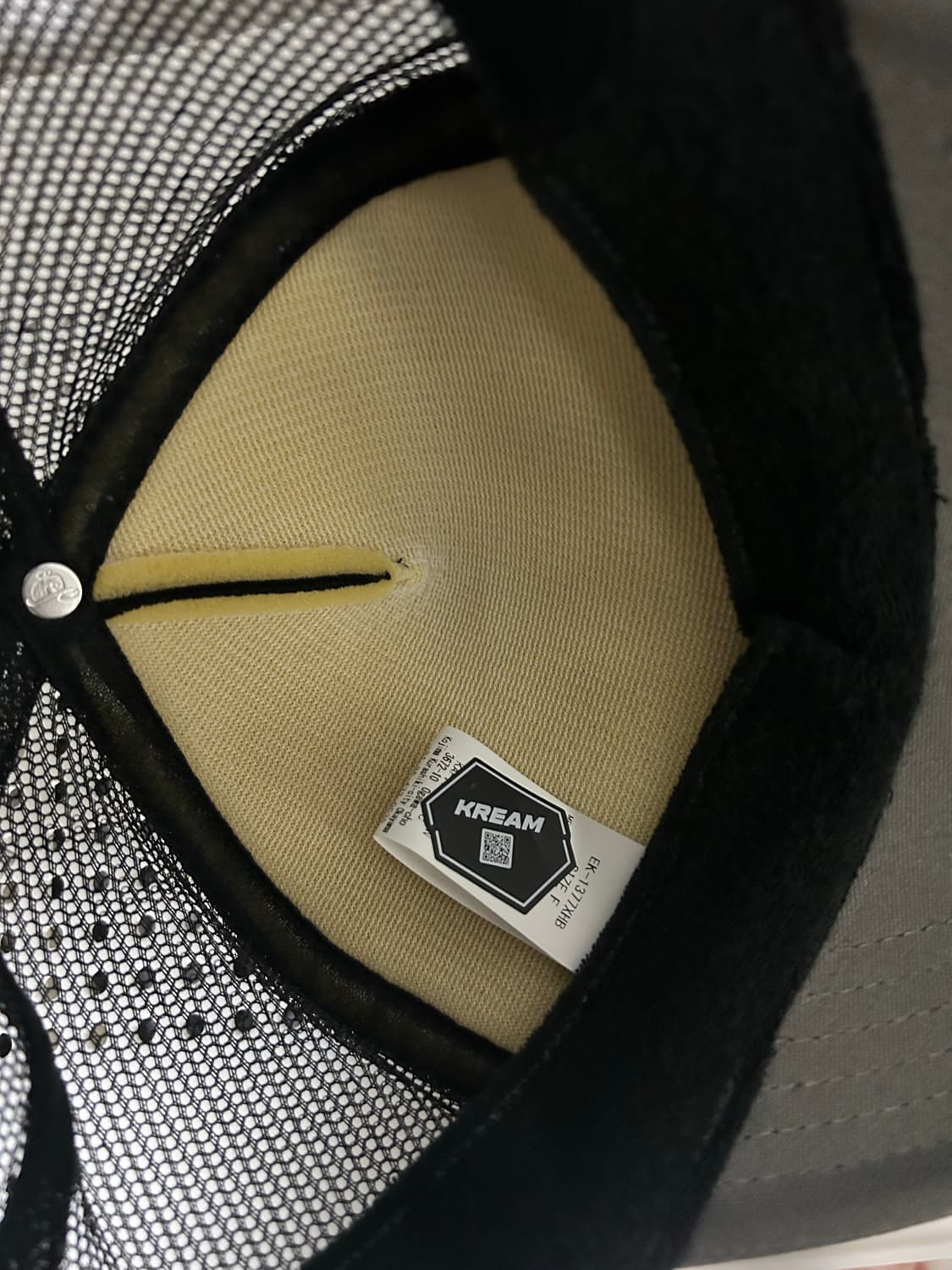 캐피탈 컨트리 펄 크러쳐 트러커 캡 블랙 그레이 상품이미지3