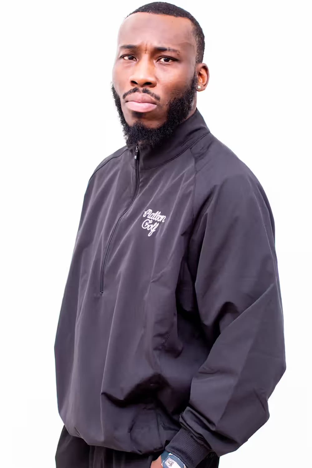 말본 풋조이 하프집업 블랙 L 상품이미지1