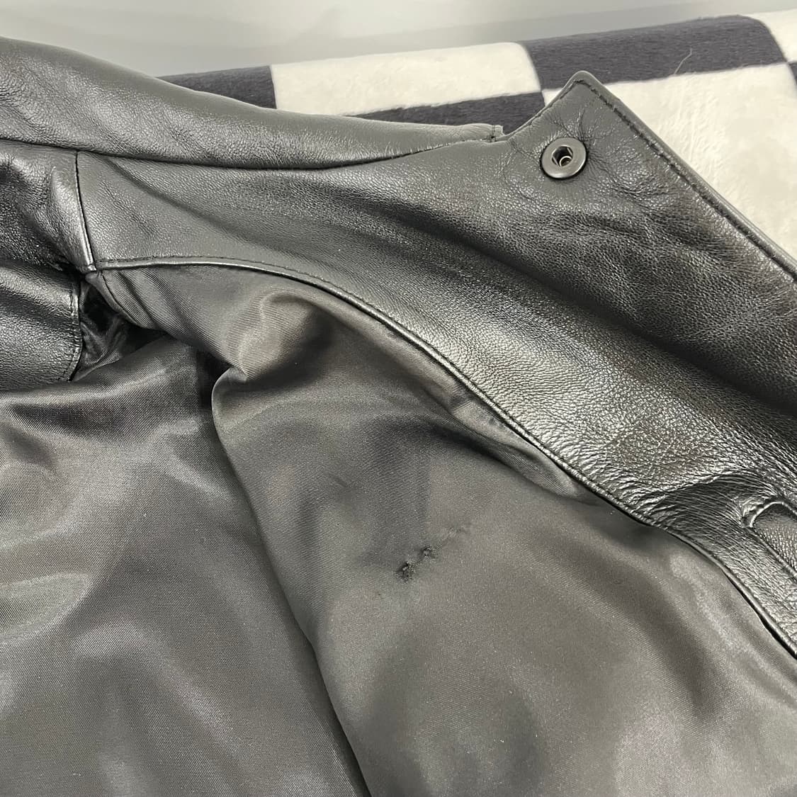 TNGT 레더 트러커 자켓 L 상품이미지5