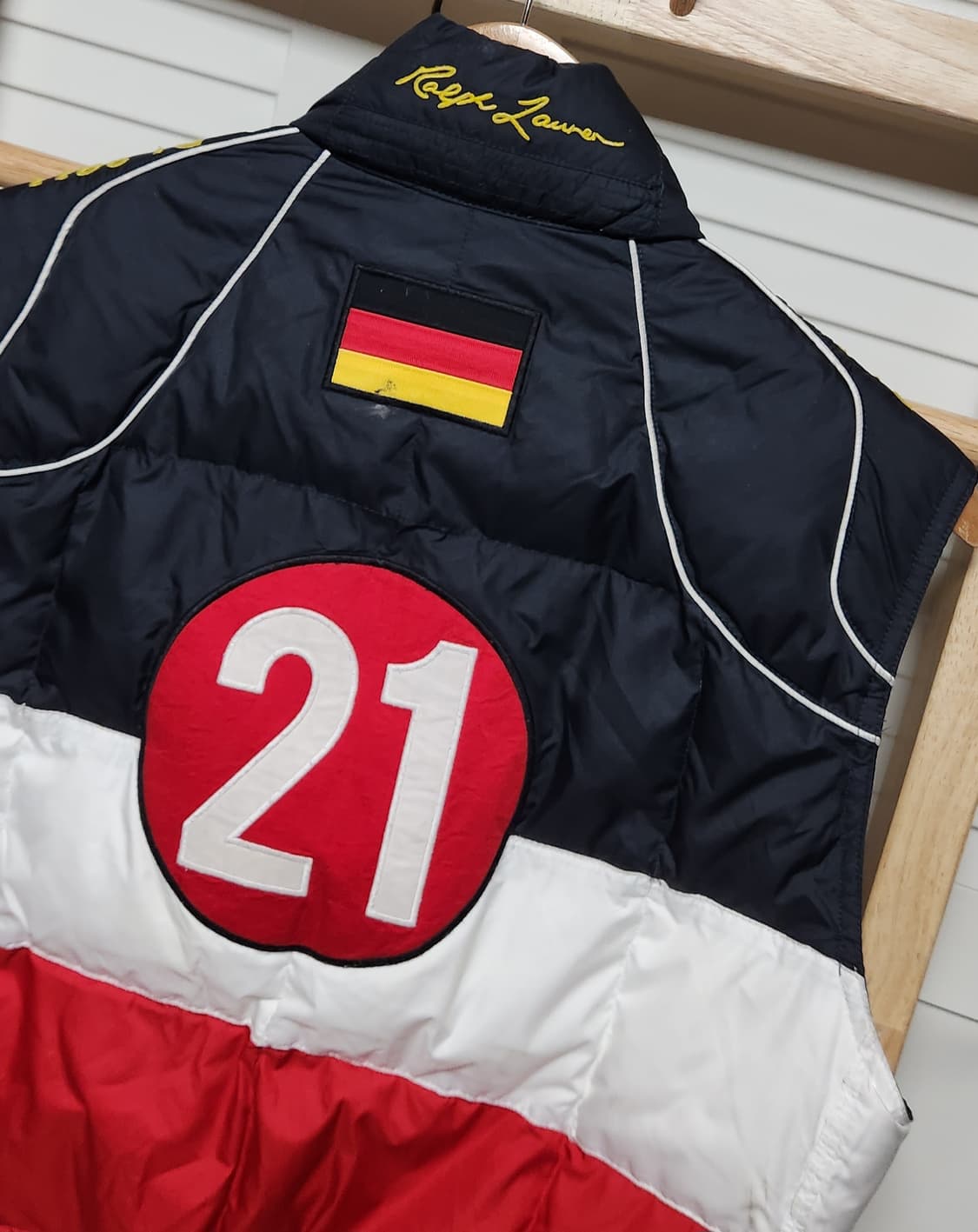 폴로 랄프로렌 독일 레이싱 투웨이 빅포니 패딩 조끼 베스트 자켓 상품이미지7