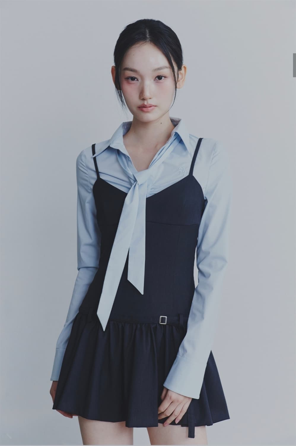 페인오어플레져 비앙카 드레스 차콜 상품이미지2