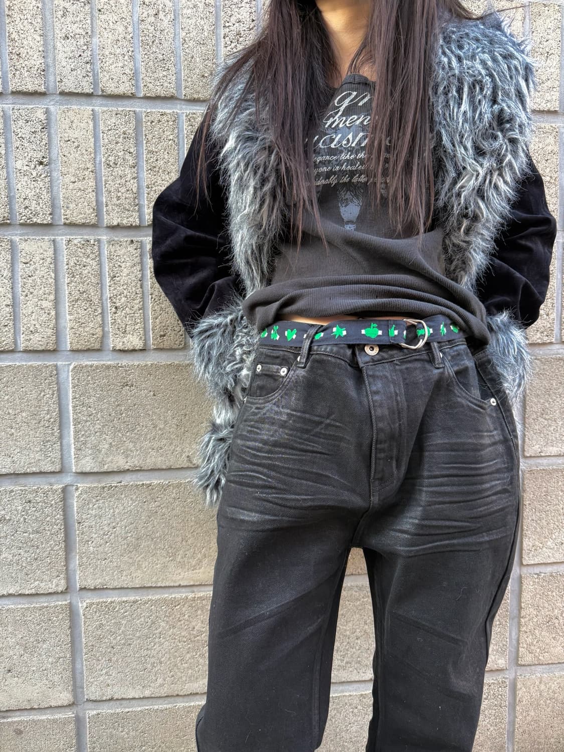 부츠컷 디테일 올 코팅진 상품이미지9