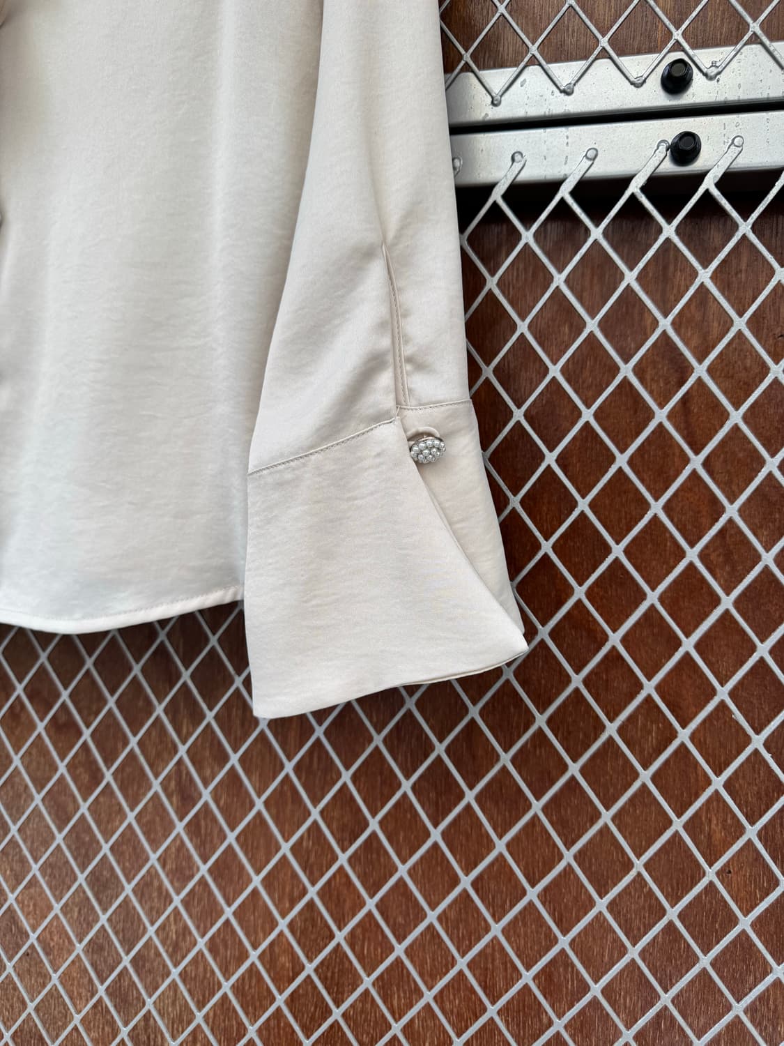 ZARA 자라 웨스턴 프릴 러플 쉬폰 실크 크림 블라우스 셔츠 s 상품이미지5