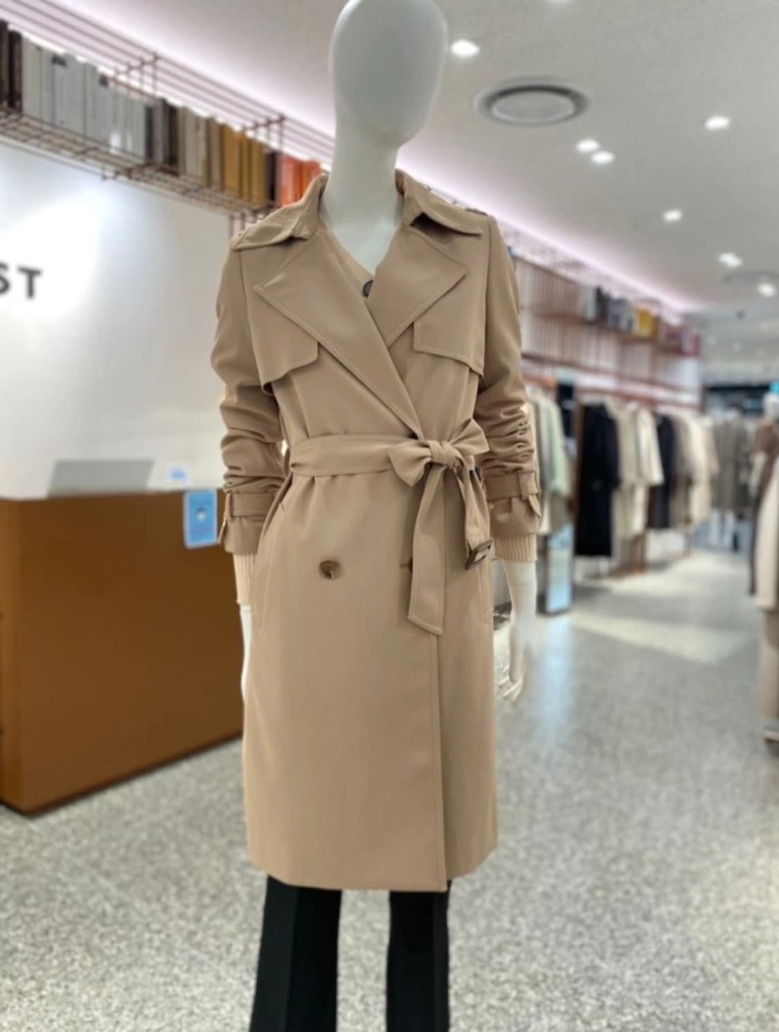 새상품) 리스트 트렌치 버버리 코트 자켓 여성 롱 트렌치 코트 자켓 상품이미지5