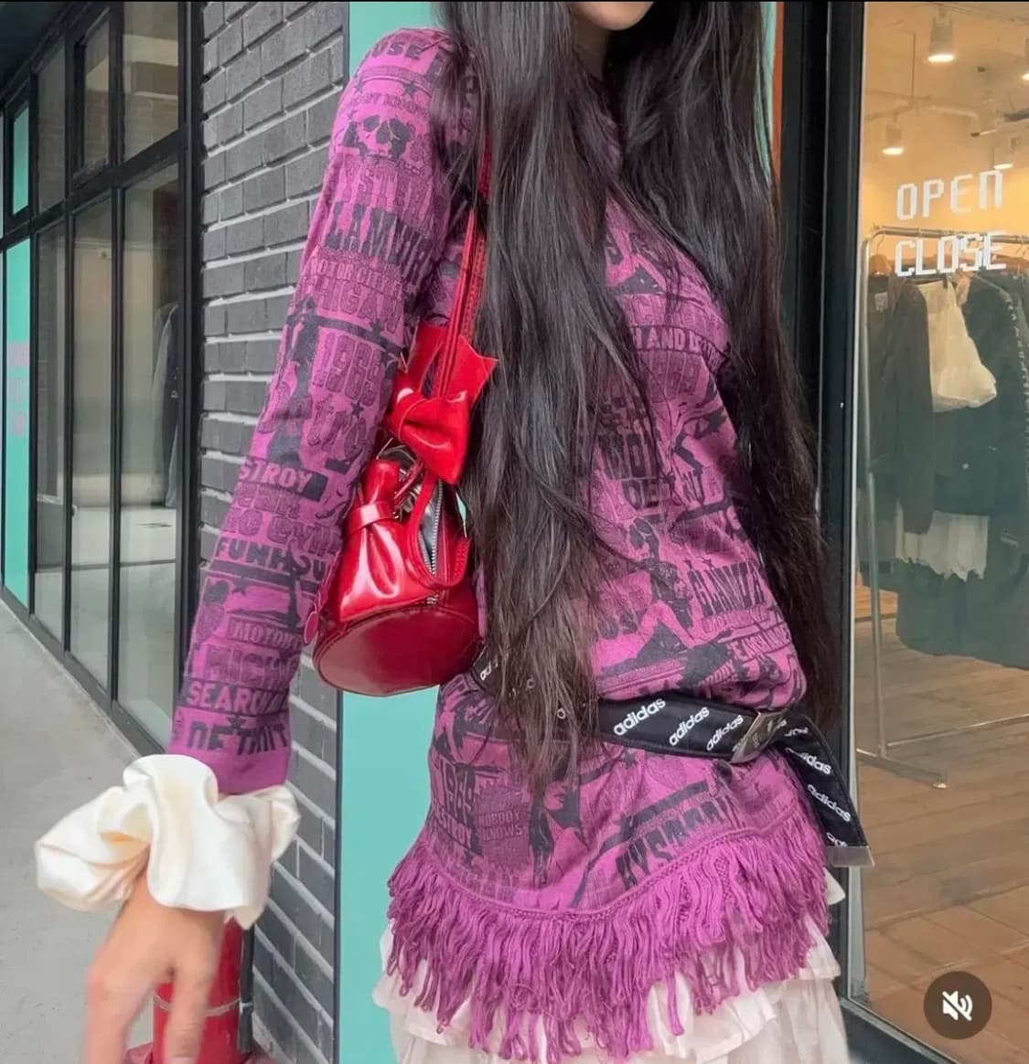 히스테릭 글래머 마젠타 슬리브 상품이미지1