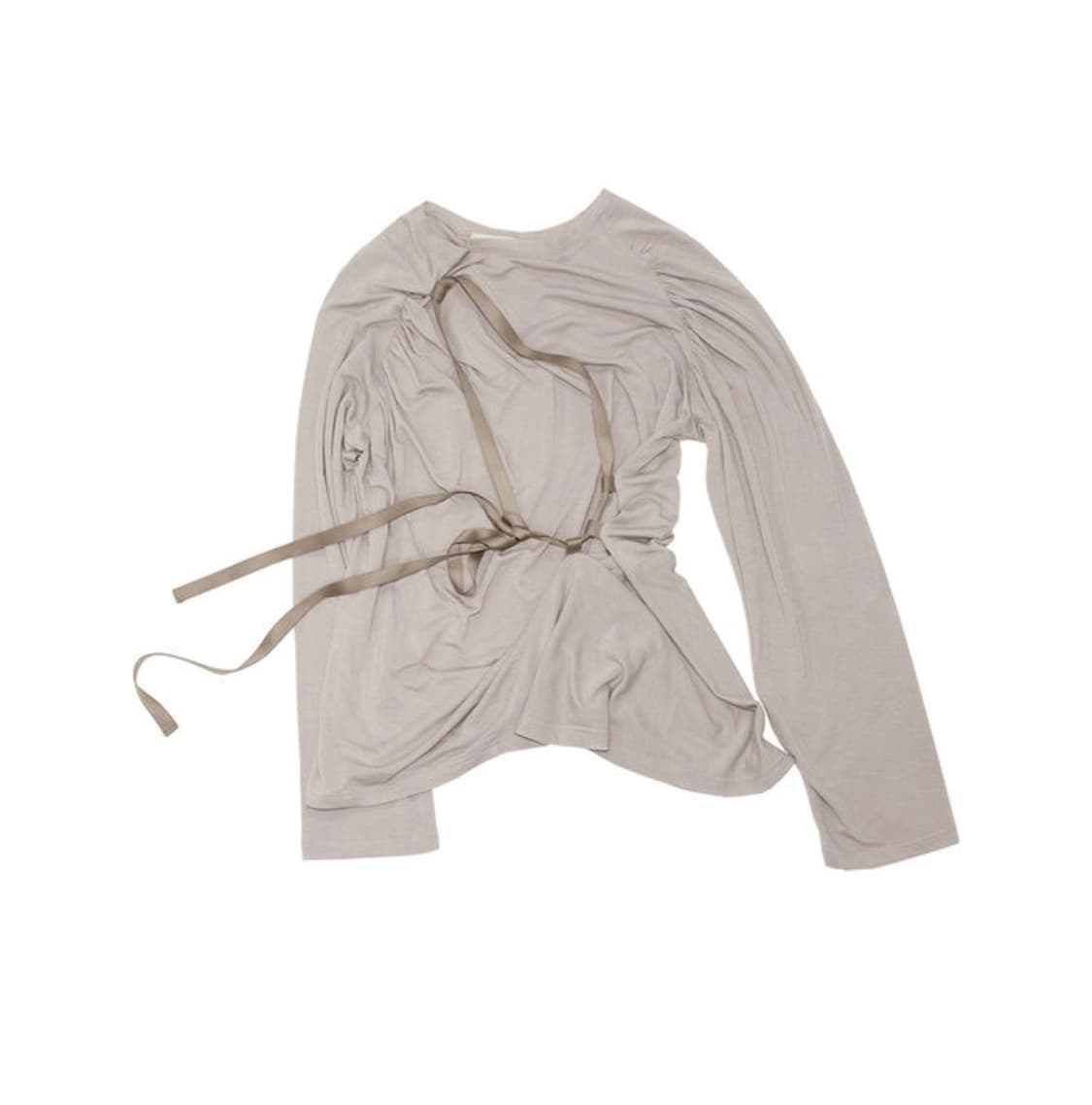 Shirring Strap Jersey in Beige 새상품 레이어드 상품이미지7