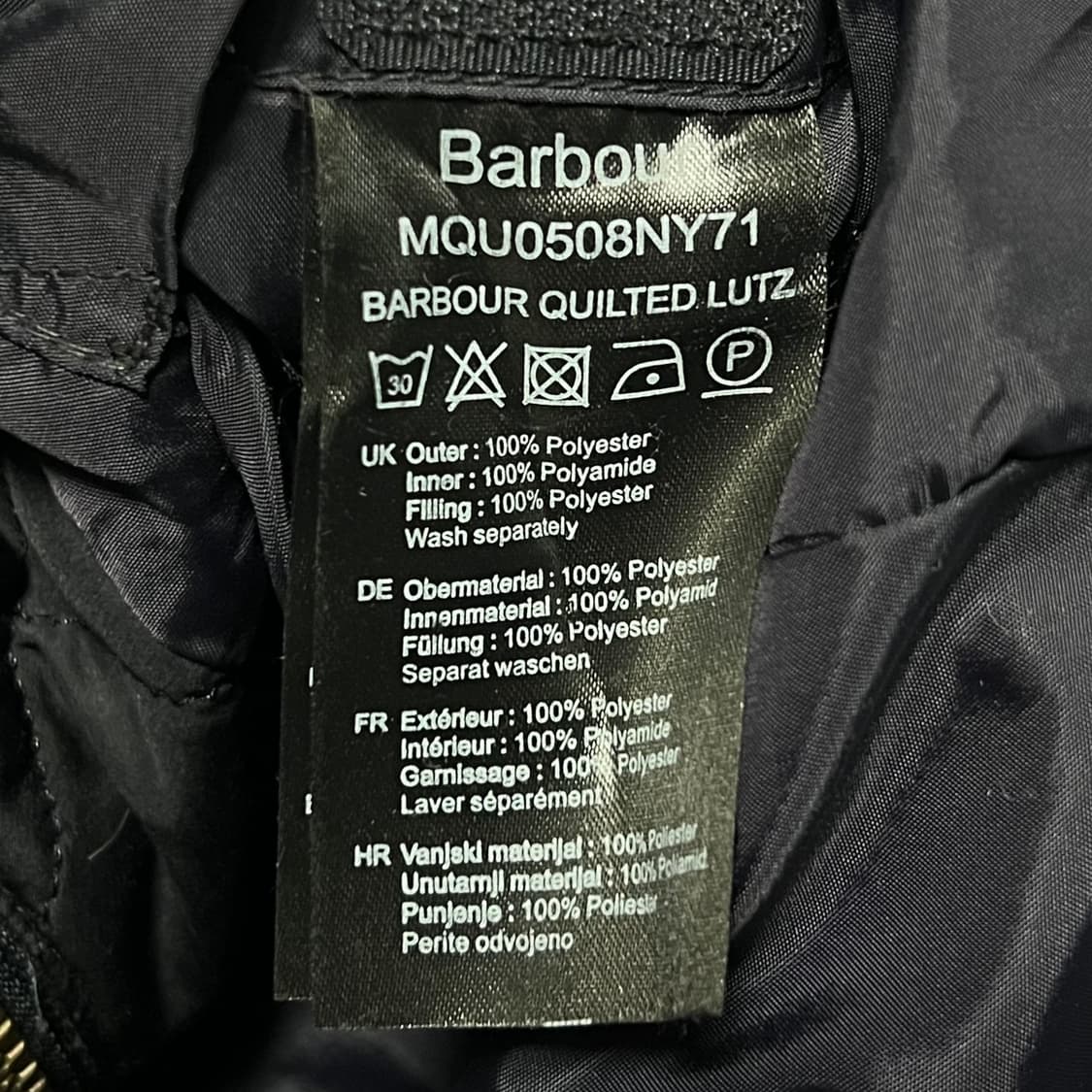 Barbour 네이비 다이아 퀼팅 자켓 상품이미지4