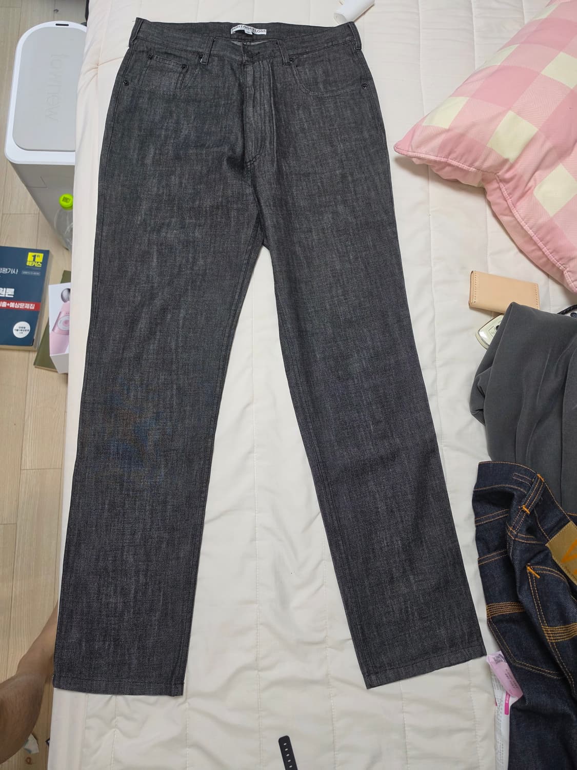 헤리티지플로스 흑청 데님 팬츠 M 상품이미지1