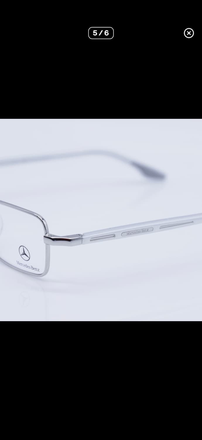 벤츠 실버 프레임 안경 상품이미지5