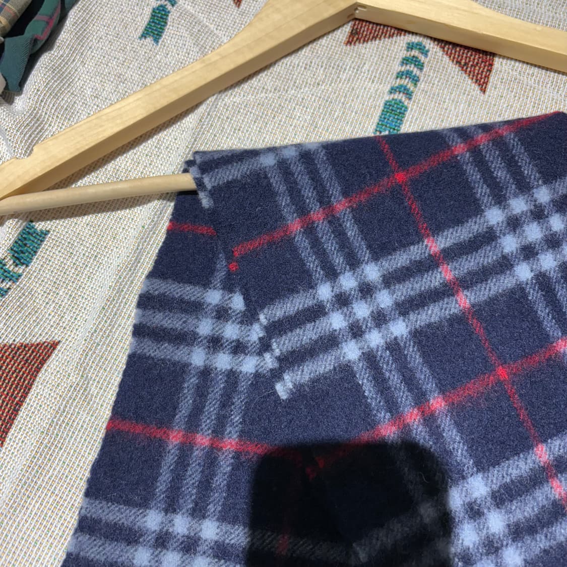 버버리 체크패턴 빈티지 머플러 상품이미지3