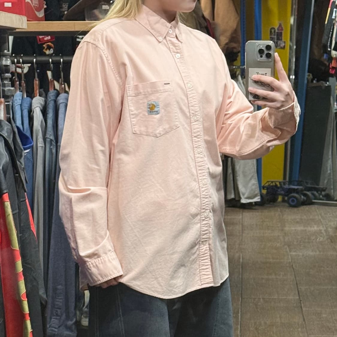 [HI] 칼하트 긴팔셔츠 핑크  상품이미지3