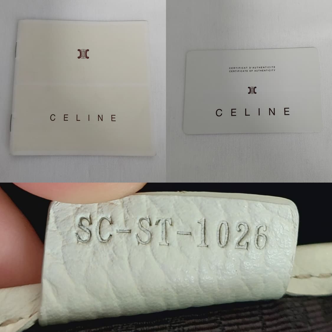 셀린느 데님 마카담 트리오페 부기백 토트백 (정품) 상품이미지2