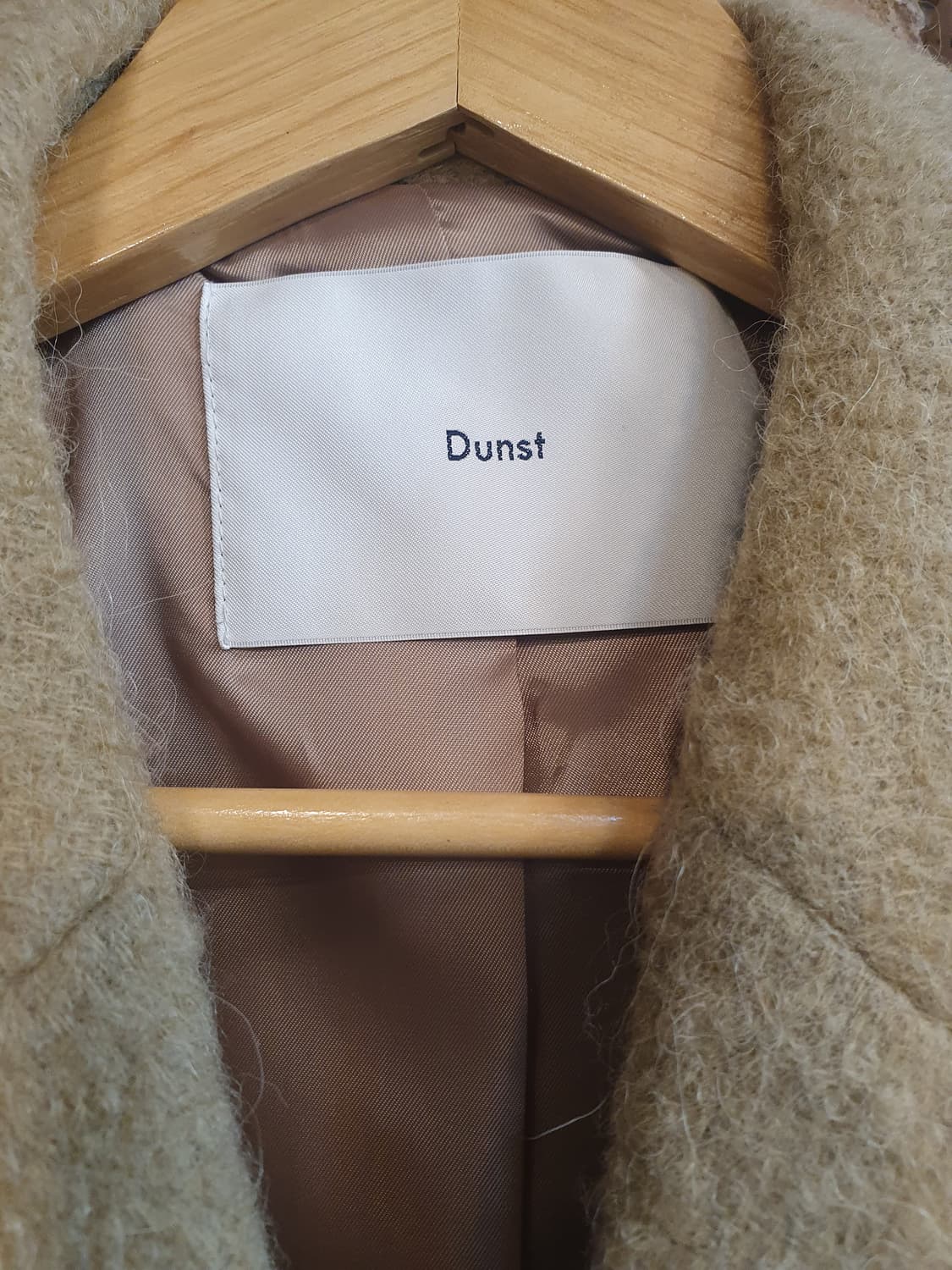 던스트 남성 캐멀색 울 코트 S 상품이미지3