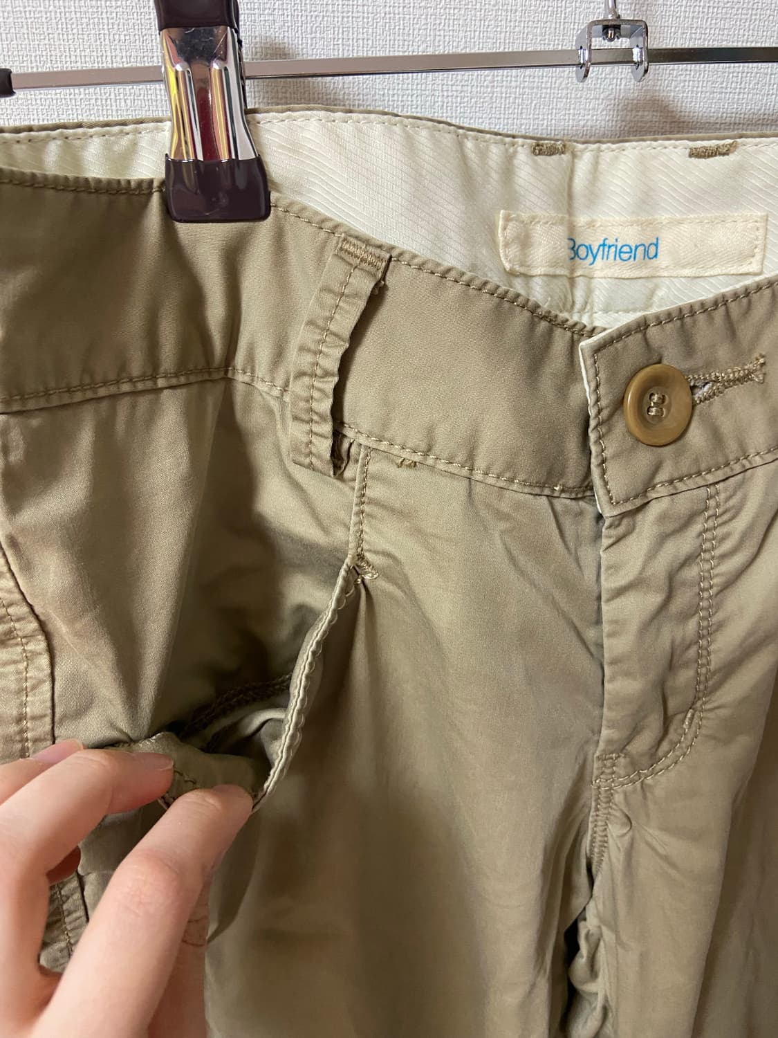 일본 빈티지 모리걸 하구미 단추 카고팬츠  상품이미지3