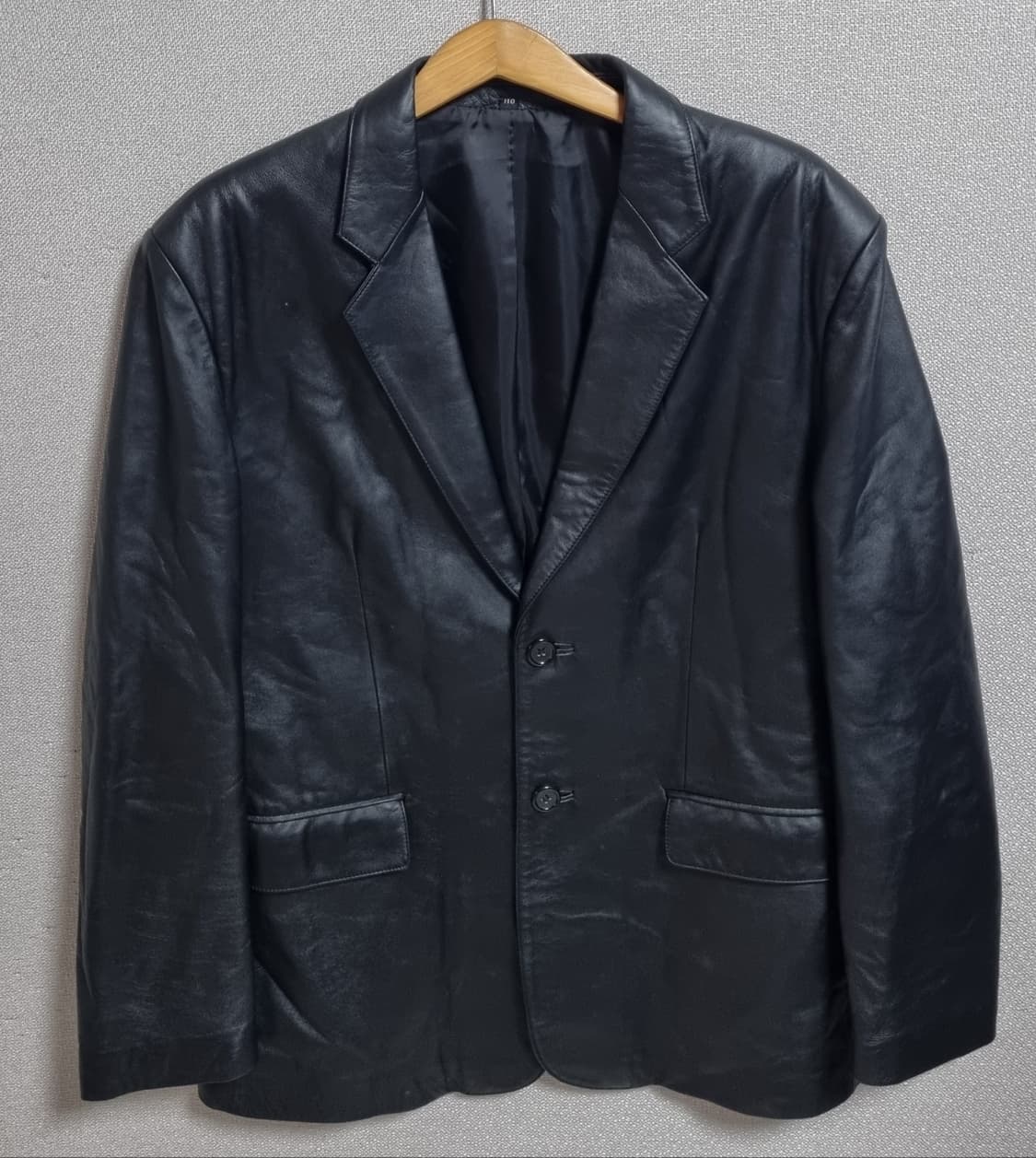 XXL (110) 블랙 양가죽100% 자켓 상품이미지1