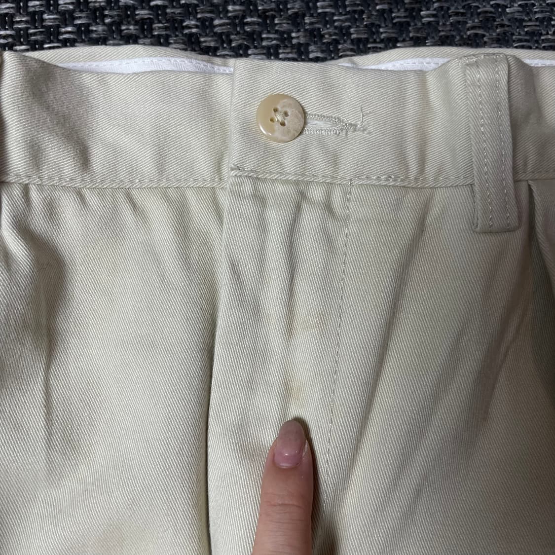 (32) 폴로 랄프로렌 아이보리 핀턱 코튼 팬츠 상품이미지5