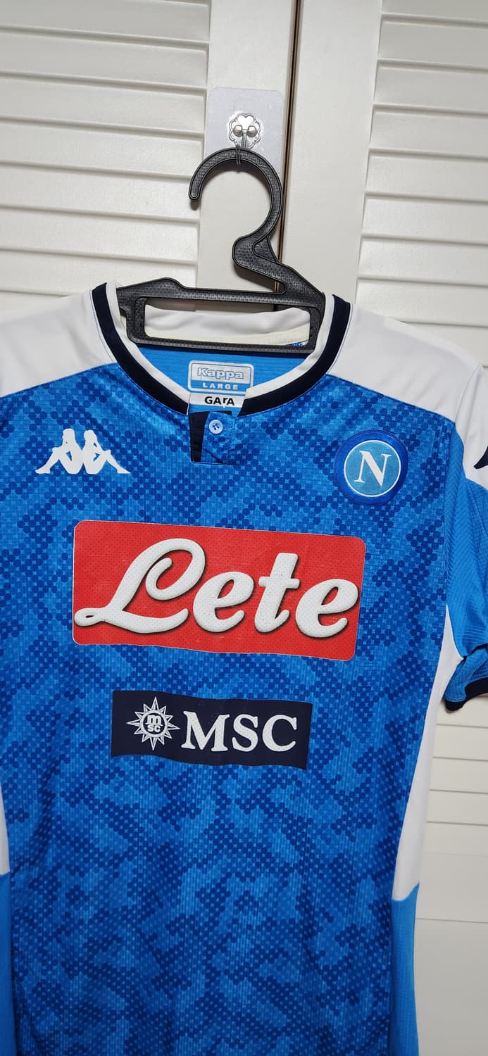 19-20 SSC 나폴리 홈 지급용 반팔 카파 유니폼 상품이미지3