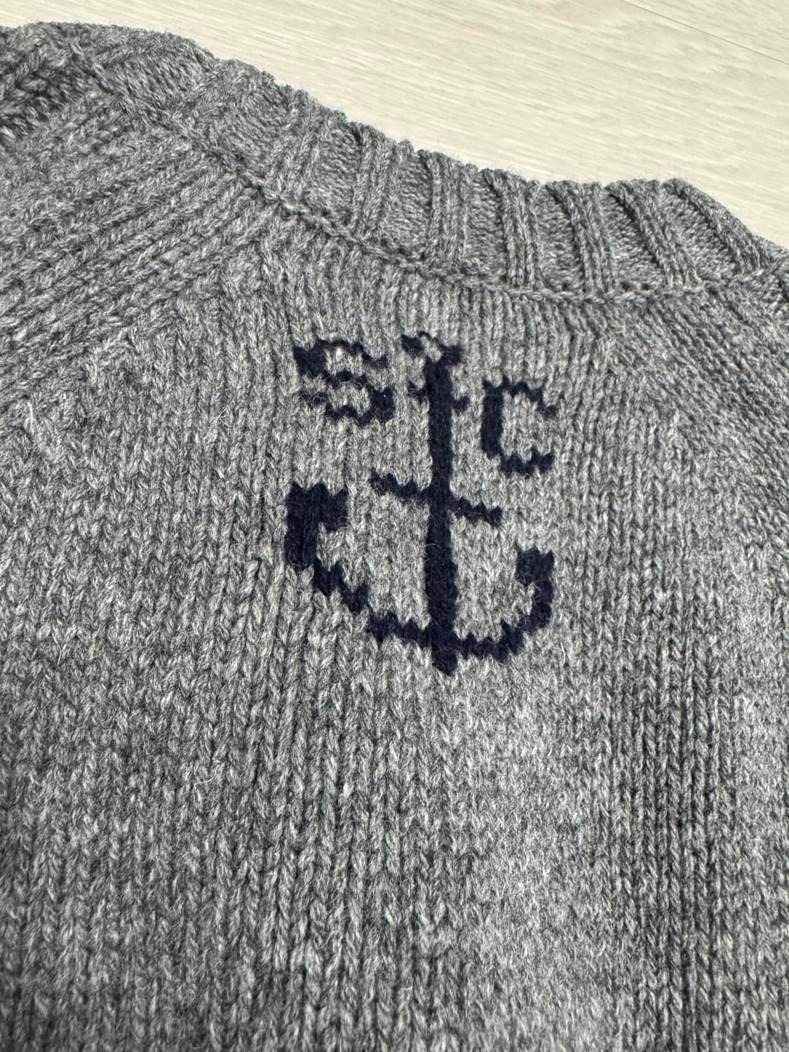 스테판쿡 케이블 니트 스웨터 그레이 상품이미지6