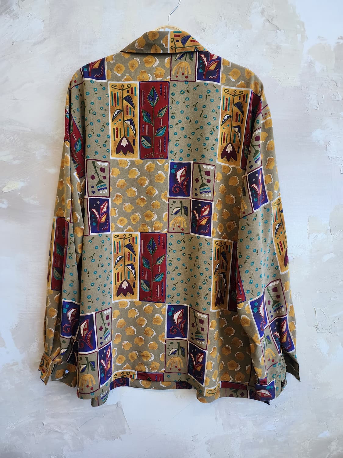 일본빈티지 패턴 블라우스 상품이미지5