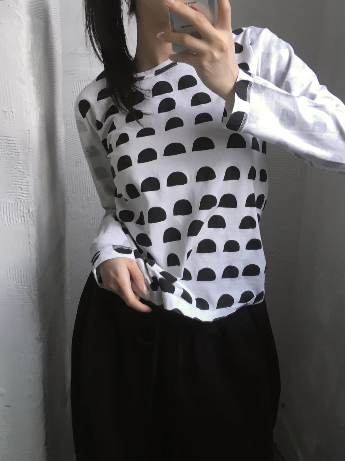 Comme des Garcons 꼼데가르송 도트 프린트 롱슬리브 상품이미지1