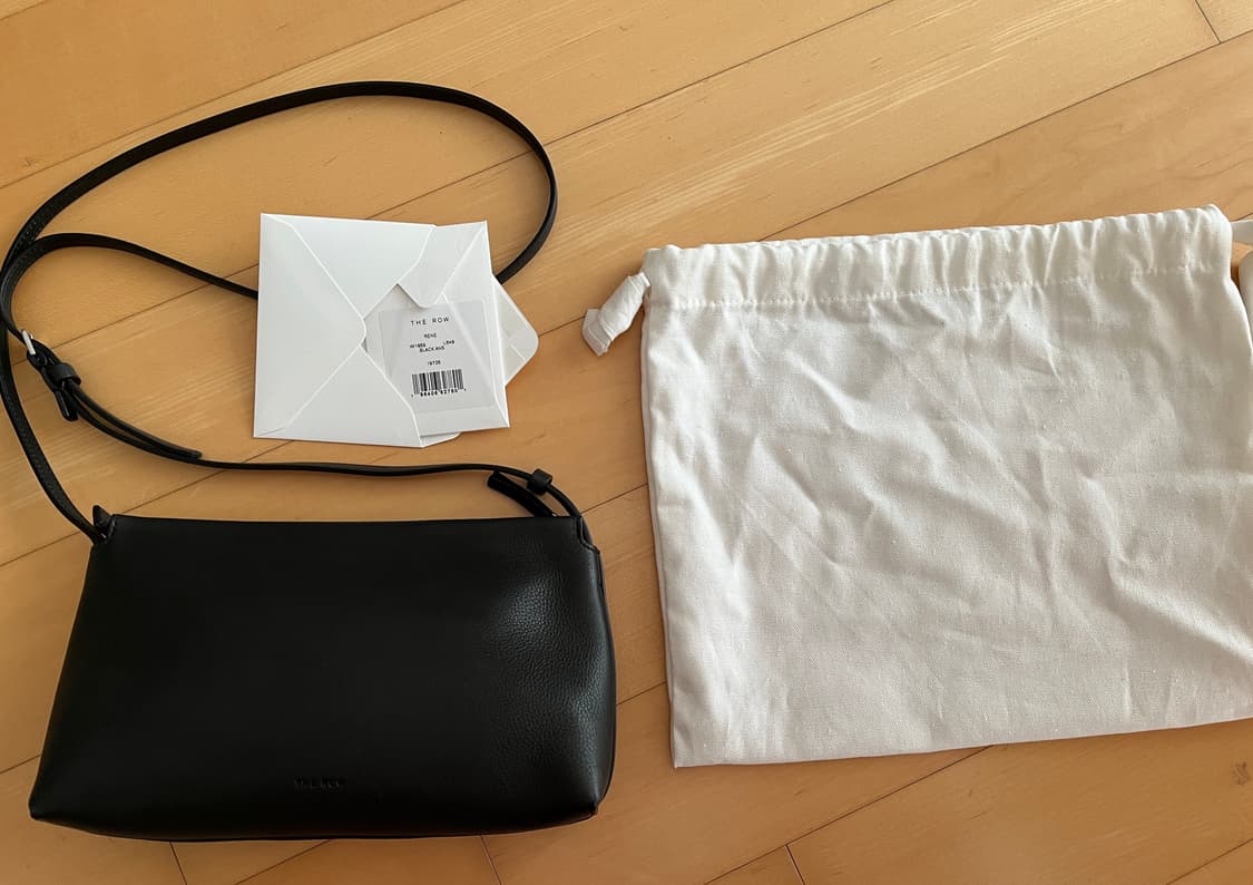 더로우 The row 가죽 크로스백 블랙 rene 신상품 상품이미지4