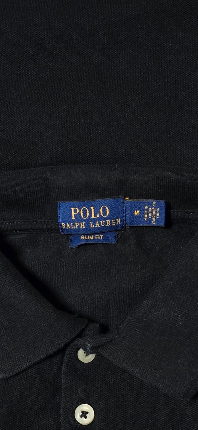 폴로 랄프로렌 여성 블랙 슬림핏 카라티 M 상품이미지3