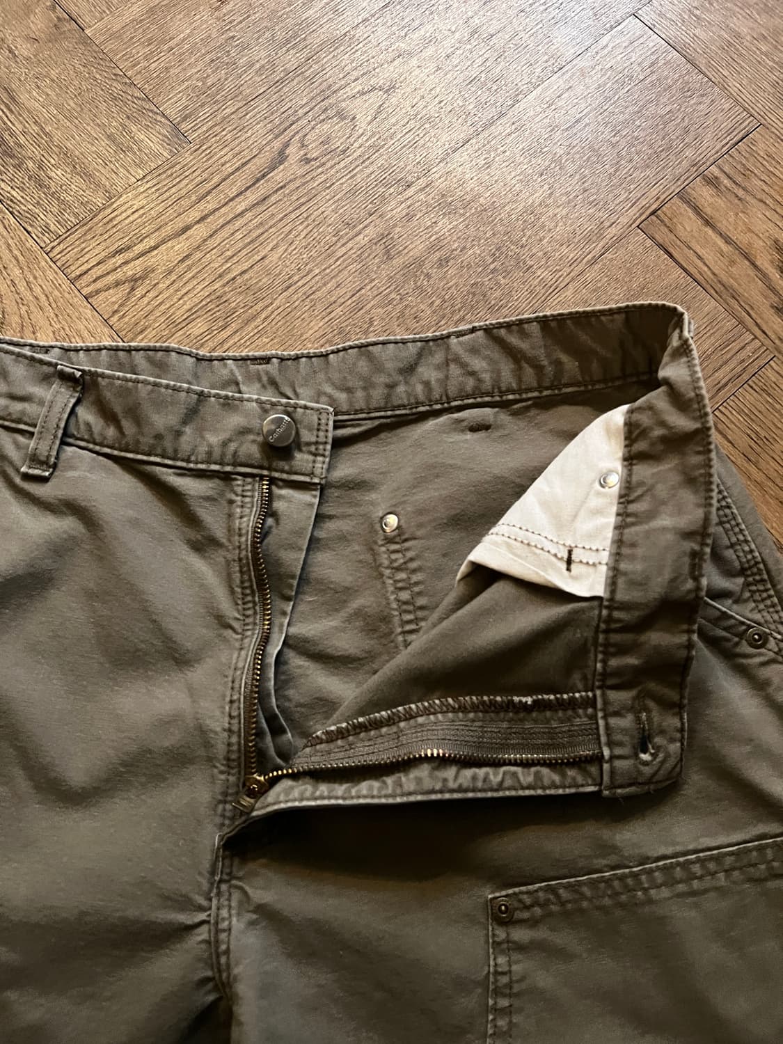 [34]칼하트 USA 덩가리핏 라이트브라운 더블니 워크 팬츠 상품이미지5