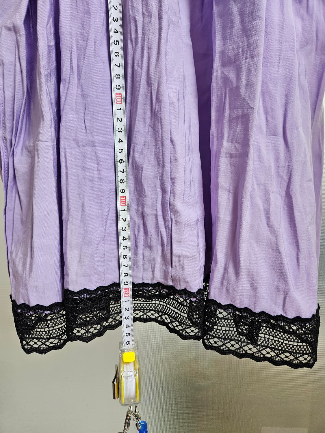 FRANCO 레이스 롱 원피스 라벤더 상품이미지5