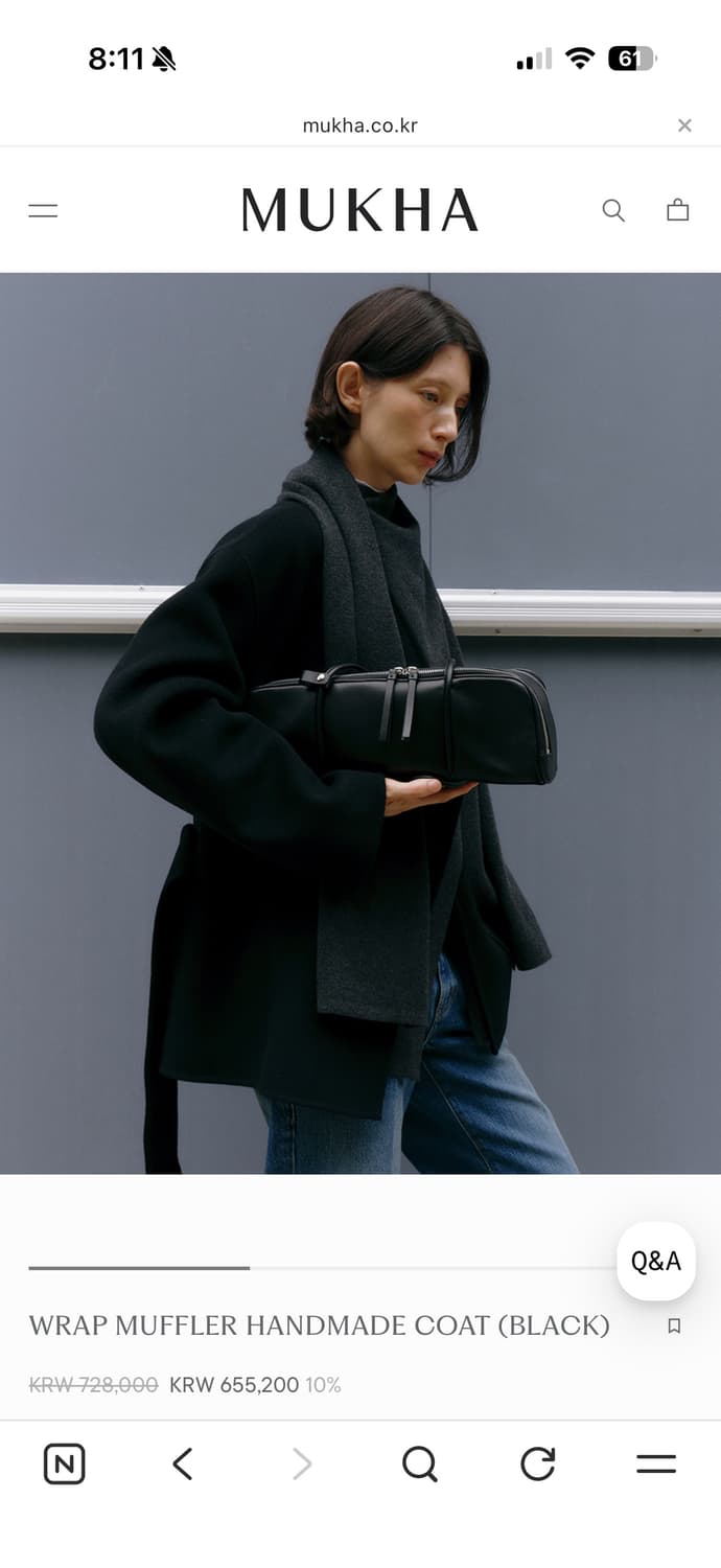 무카 mukha 핸드메이드 코트 상품이미지3